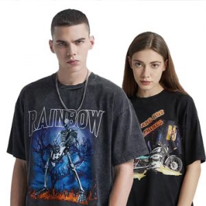 Custom Women's 100% Cotton Acid Wash T-shirt  mytext