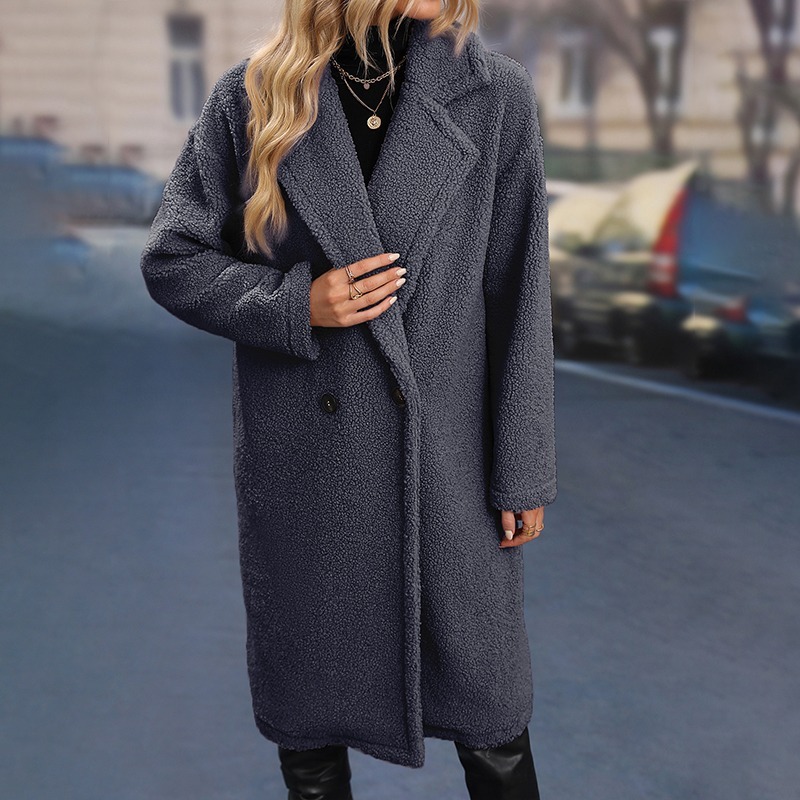 polar fleece long coat