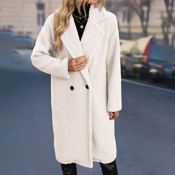 polar fleece long coat