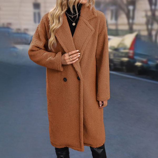 polar fleece long coat