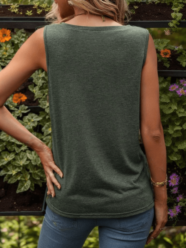 Solid Color Knit Vest