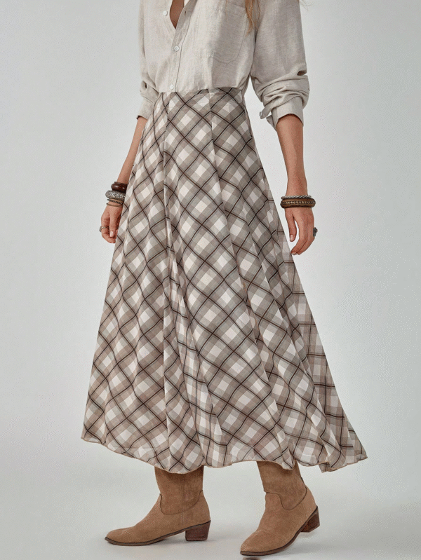 plaid skirt