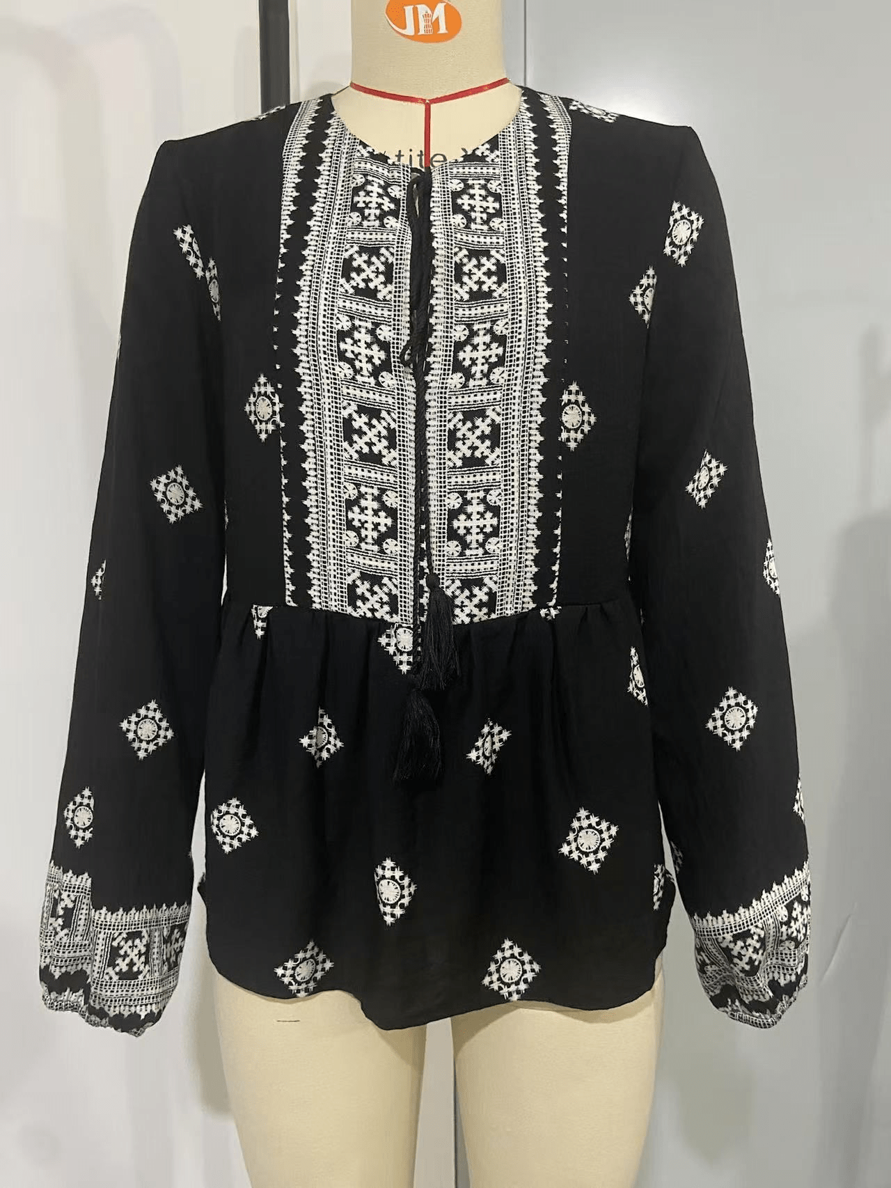 Bohemian style fast fashion women's shirt - 图片 3
