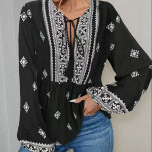 Bohemian style fast fashion women's shirt